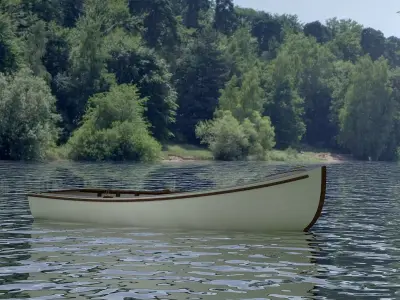 Row Boat 3D model buy