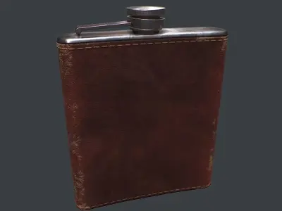 Old Flask v1 Low-poly 3D model