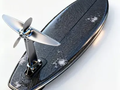 Realistic Electric Hydrofoil Surfboard 3D Model 3D Model Low-poly 3D model