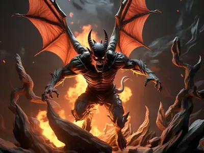 Devil 3d model Low-poly 3D model