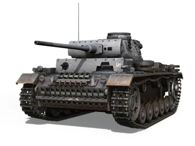 PzKpfw III - Panzer 3 - Ausf M - 513 3D model