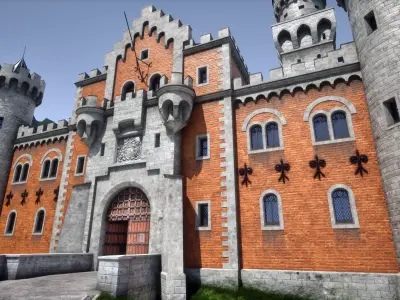 Castle Neuschwanstein Germany 3D model