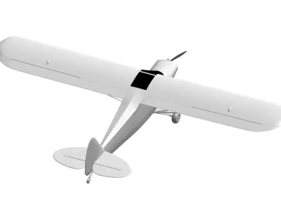Piper PA-18 Super Cub 3D model purchase