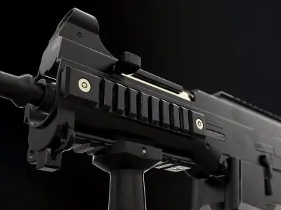 UMP - Model and Textures Low-poly 3D model