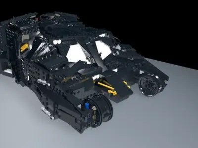 Legobatmobile lego armored vehicle 3D model