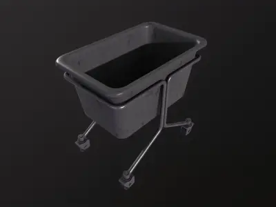 Laundry Cart 3D Model Low-poly 3D model