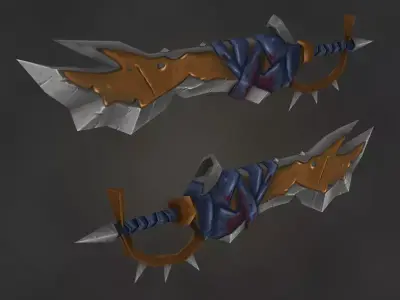 Fantasy Swords for Games Low-poly 3D model