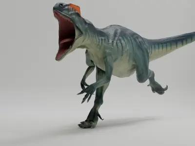 Realistic Animated Dinosaur - Rigged Textured Game Ready  3D model