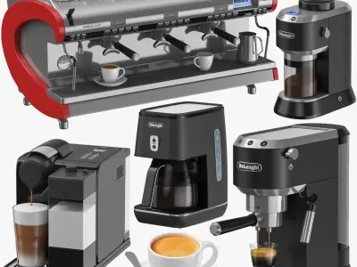 Coffee Machine Collection 3D model