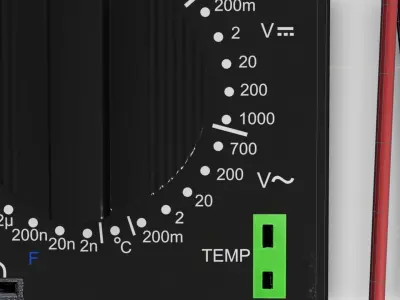 Multimeter digital Low-poly 3D model purchase