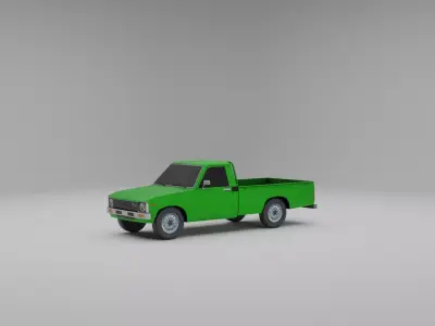 Toyota Hilux 1979 Low-poly 3D model