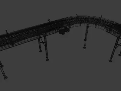 3D Conveyor Belt 3D model