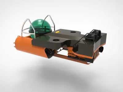 Research submersible 3D model