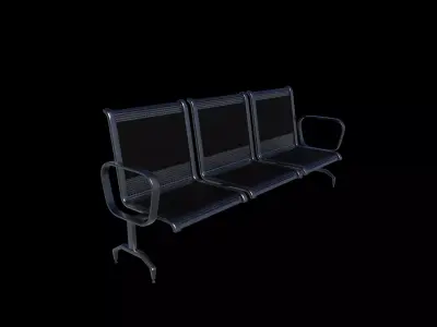 Waiting Room Chairs 06  3D model