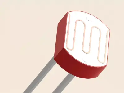 LDR metal rod with tip Free 3D model