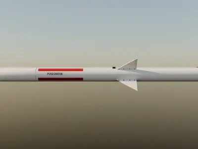 PL-12 Air to Air Missile Low-poly 3D model