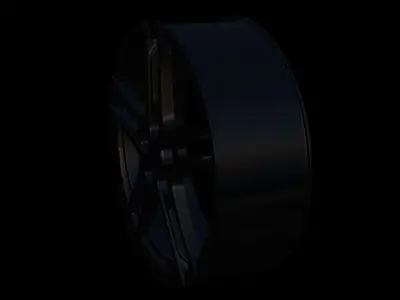 Bavaro black car rim 3D model