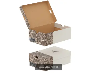 Jordan Boxes Collection PBR 3D Model Pack