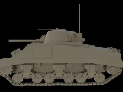 US Army M4 Sherman 3D model