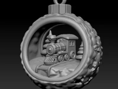 Train Hanging Decor 3D print model