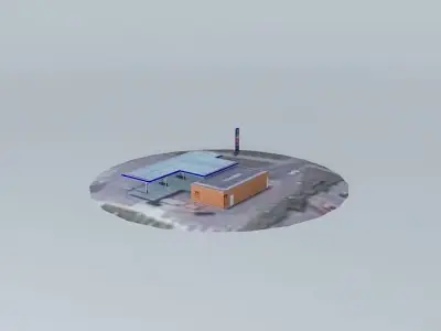 Fuel%26Retail station Plavnieki 2 Latvia Riga Lubanas street ... Free 3D model