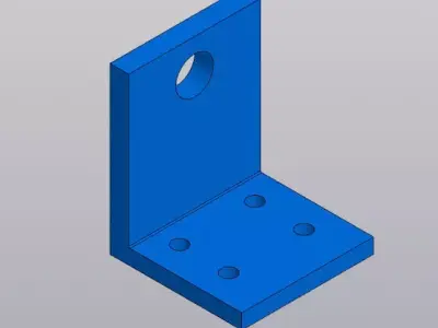 L-Shape Corner Bracket - DIY Mounting Part 3D model