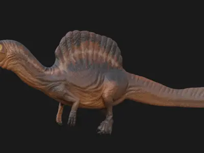 Spinosaurus Low-poly 3D model 2