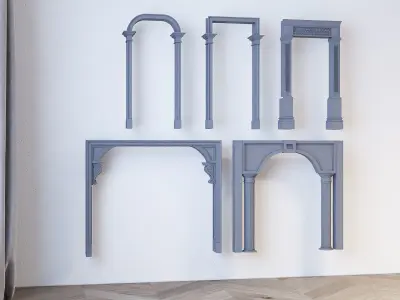 European-style Components Issue 1 -003 Low-poly 3D model