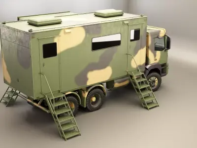 Generic Military Command Truck 3D model