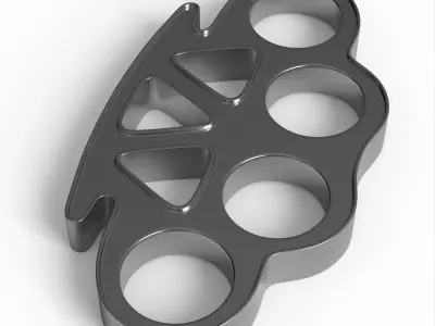 Brass Knuckles 3D model buy