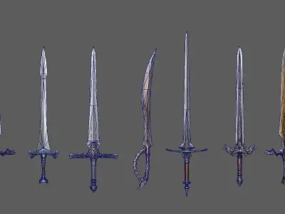 weapon sword Low-poly 3D model purchase