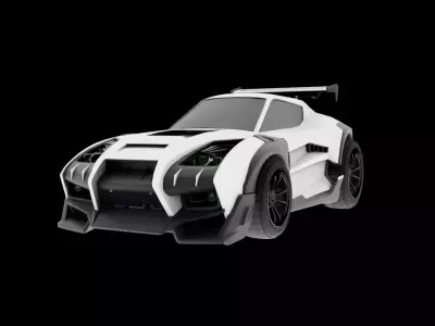Takumi RX-T Rocket League 3D model FREE Free low-poly 3D model