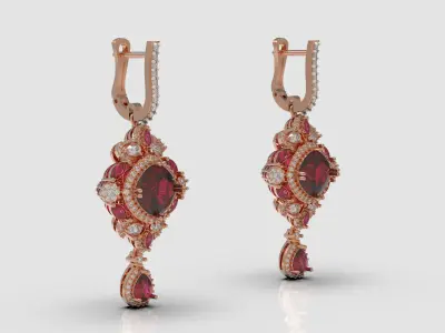 Pendants and earrings for woman 3D print model