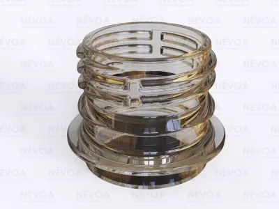 Neck finish - PCO 1823 - voluntary standard 28 mm CSD finish 3D model