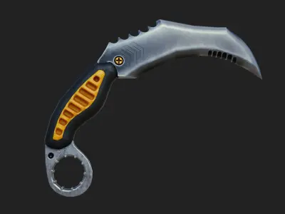 Karambit Knife Free low-poly 3D model order