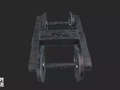 Train Wheel 3D model
