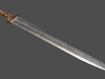 Gladius sword Low-poly 3D model