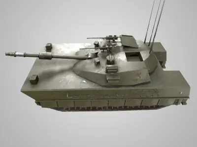 M1 Abrams Tank Military Game Ready 3D model