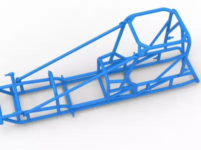 Frame of Dirt Silver Crown Champ car Scale 1 to 25 3D print model