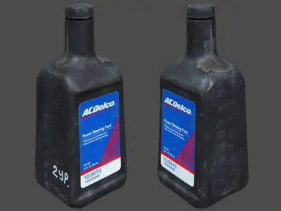 Power Steering Fluid Bottle 3D model
