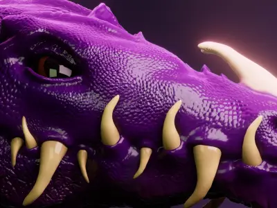 Dragon head Free 3D model