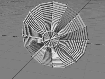 Personal Armor Shield - Perisai Rotan 3D model