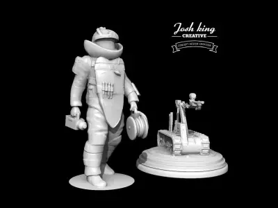 Next Generation EOD Tech and Talon Robot  Keyed 3D Print Model 3D print model