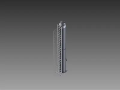 14meter Boiler Chimney Free 3D model