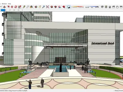 Sketchup Hotel G9 3D model
