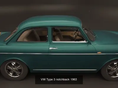 Volkswagen Type 3 3D Model Pack