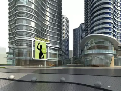 Commercial Building 3D model 18
