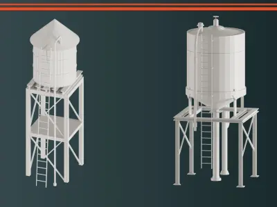 Industrial Tanks VOL-04 3D model