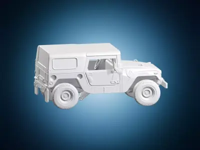 Humvee M1097A2 Military Tactical Vehicle 3D print model