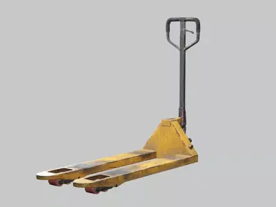 Construction Tool Pallet Truck Low-Poly 3D Model Low-poly 3D model